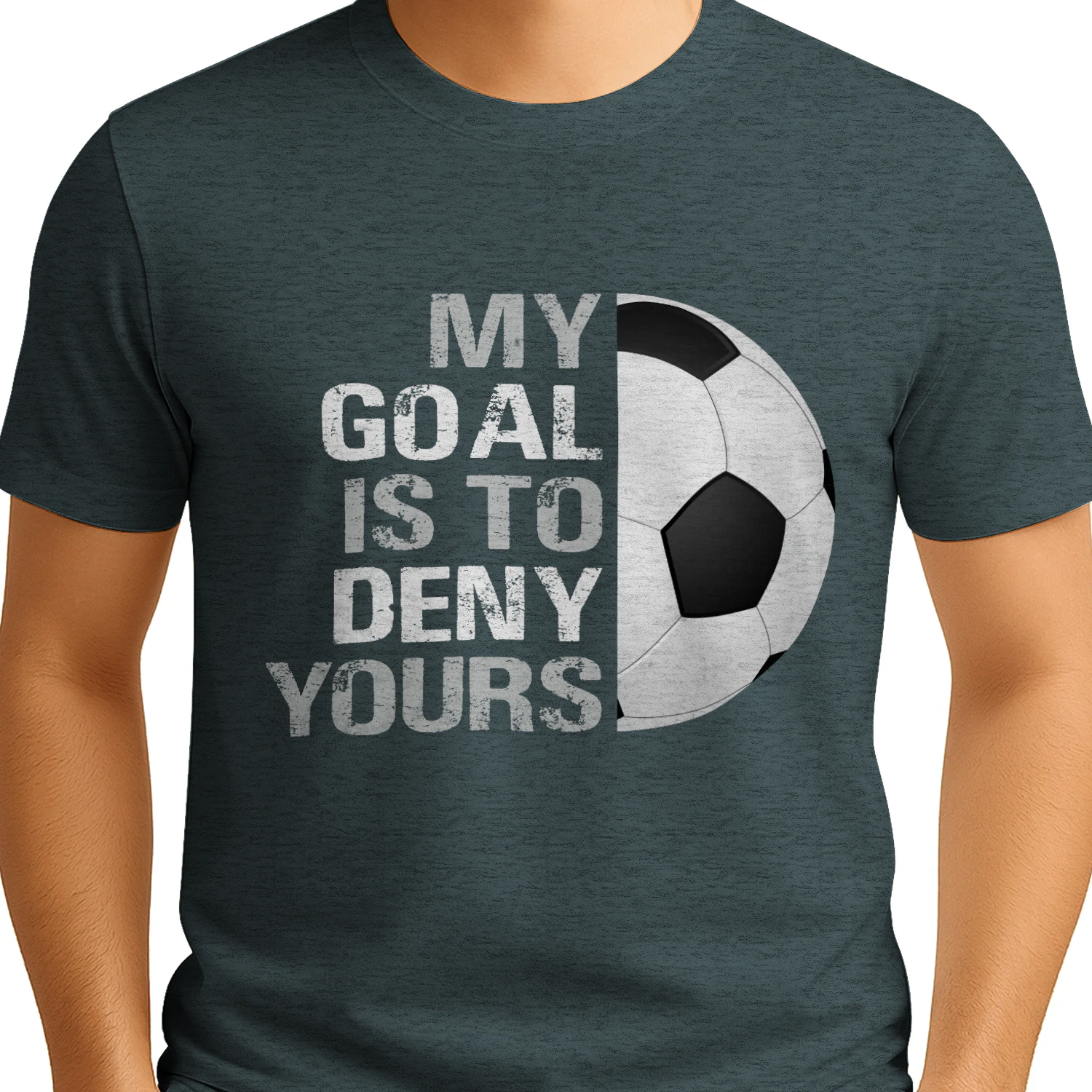 My Goal Is To Deny Yours Goalkeeper Graphic T-Shirt