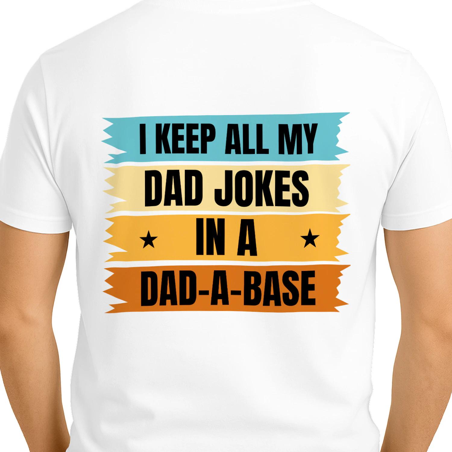 I Keep All My Dad Jokes In A Dad-A-Base Vintage Graphic T-Shirt