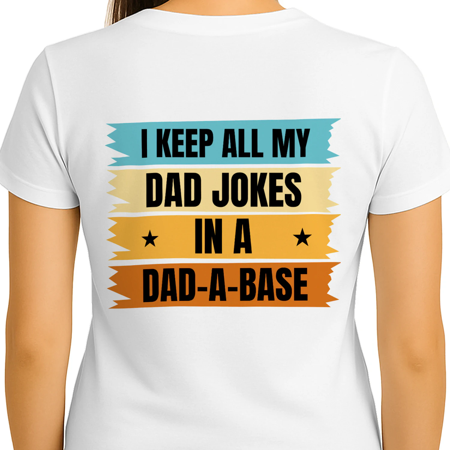 I Keep All My Dad Jokes In A Dad-A-Base Vintage Graphic T-Shirt
