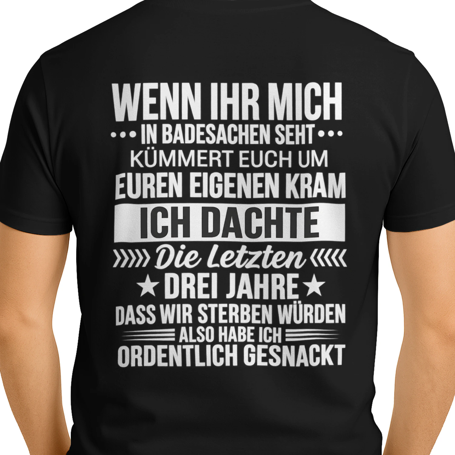 Ordentlich gesnackt – Lustiges Strand-Shirt