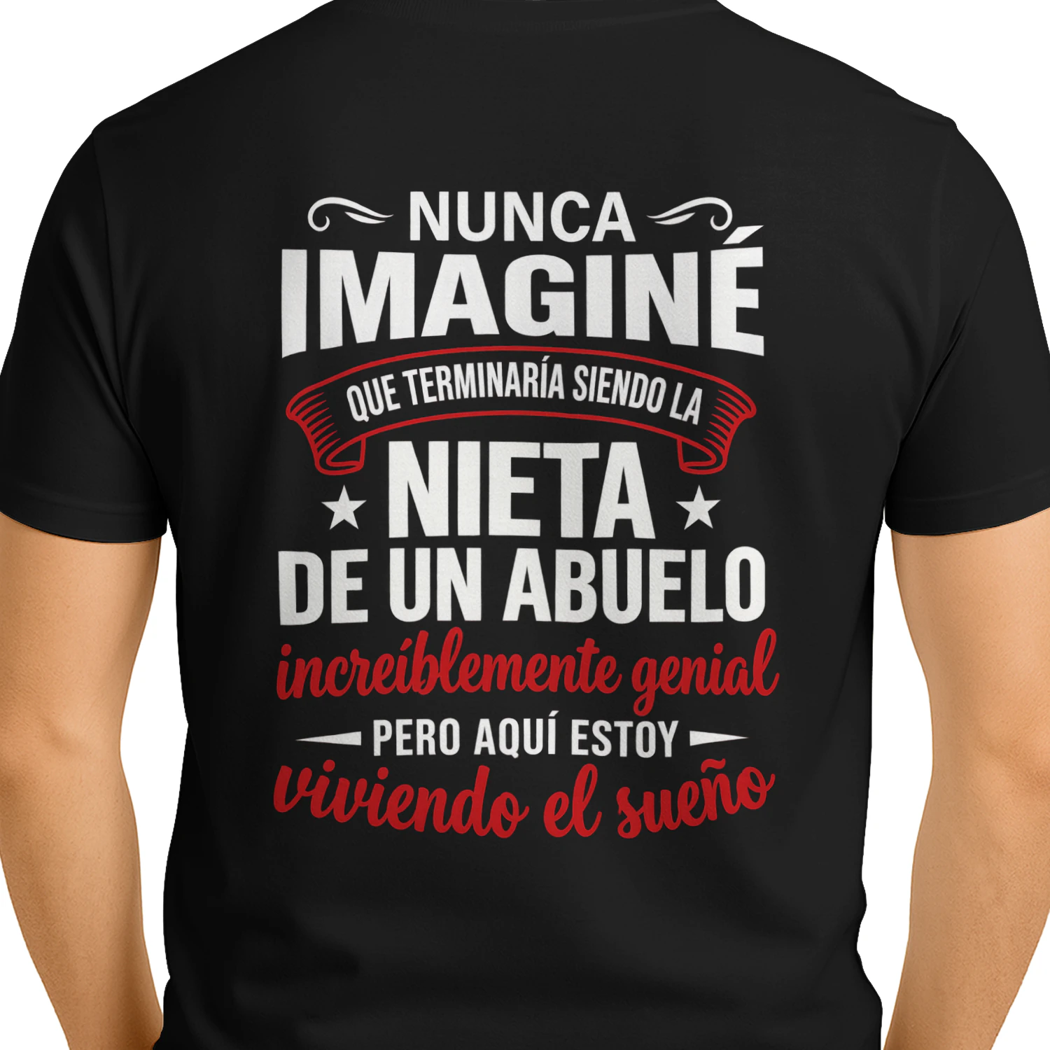 Nieta de un abuelo increíble – Camiseta de orgullo familiar