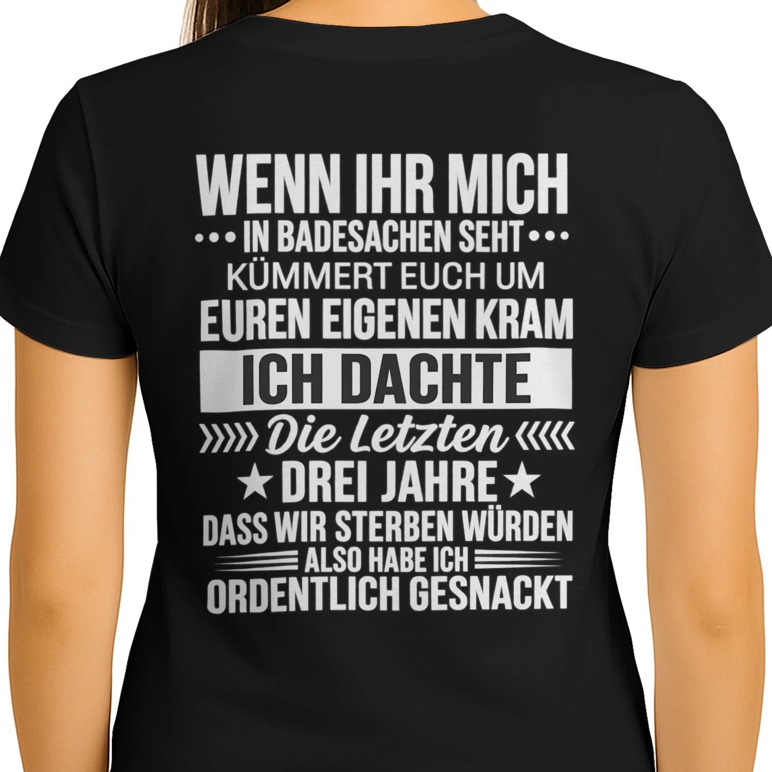 Ordentlich gesnackt – Lustiges Strand-Shirt