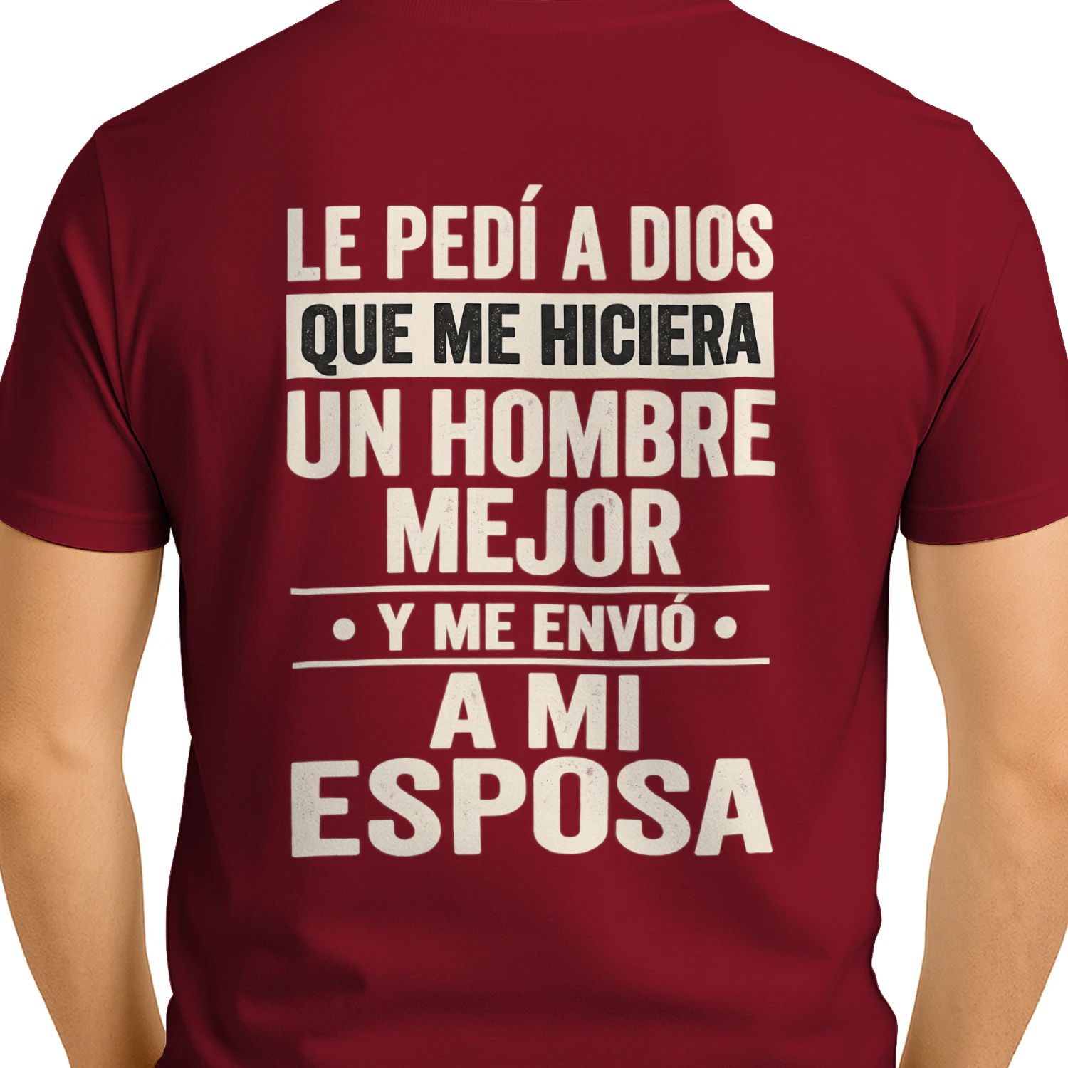 Dios me envió a mi esposa – Camiseta de amor para esposo