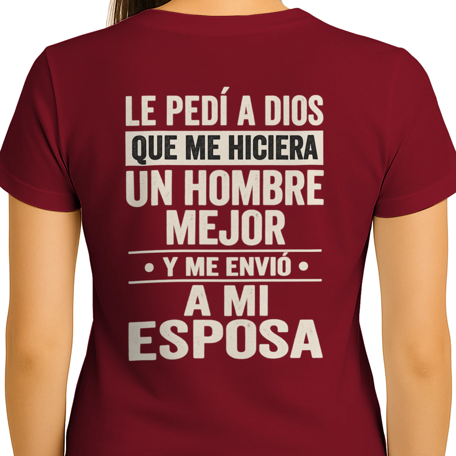 Dios me envió a mi esposa – Camiseta de amor para esposo