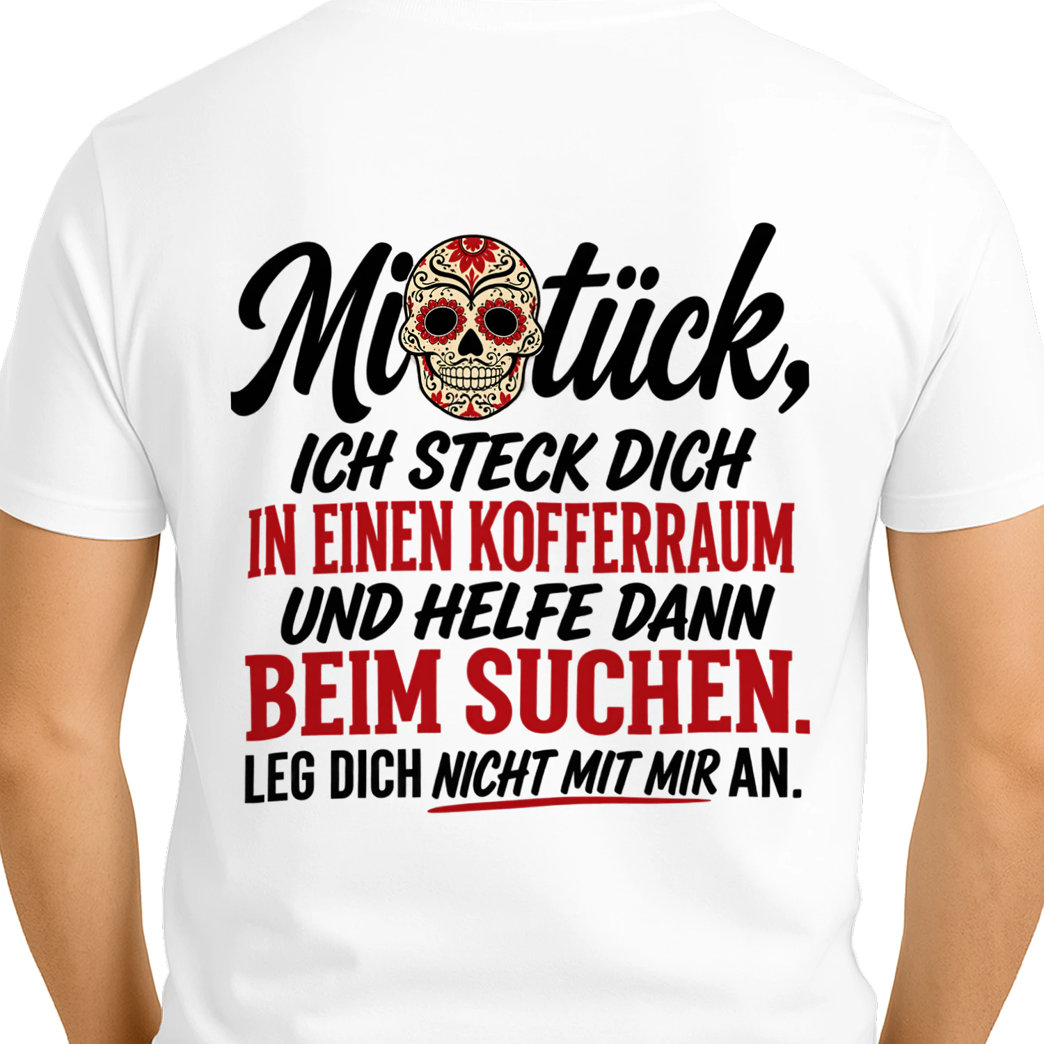 Miststück – Freches Statement-Shirt mit Totenkopf