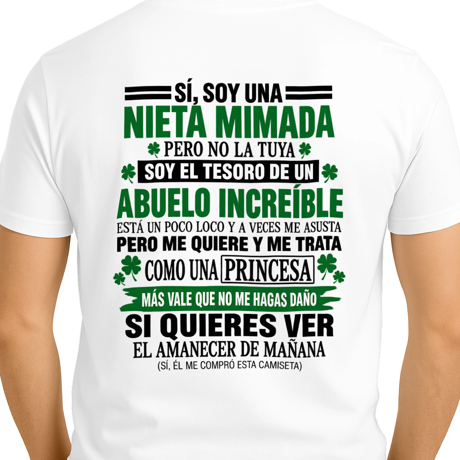 Nieta mimada de un abuelo increíble – Camiseta familiar divertida