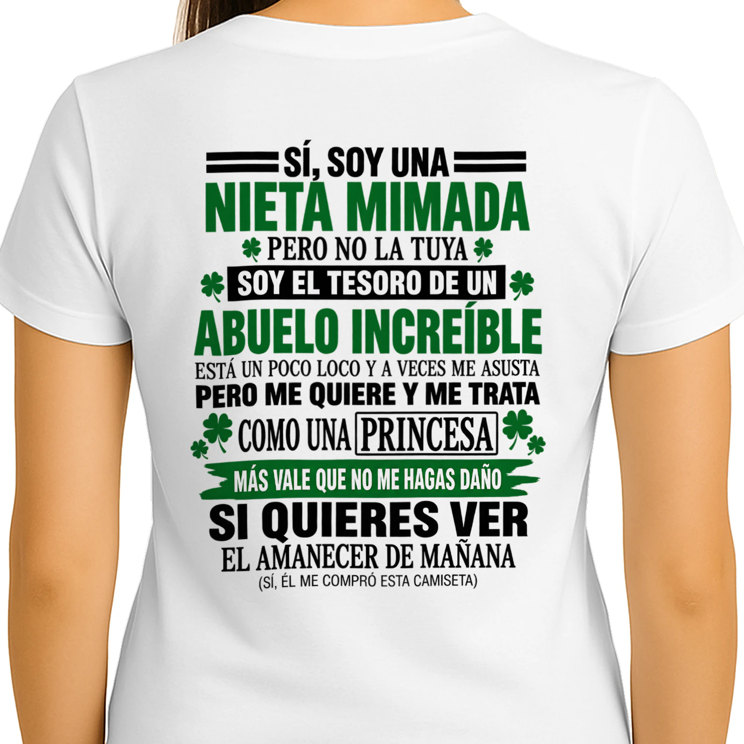 Nieta mimada de un abuelo increíble – Camiseta familiar divertida