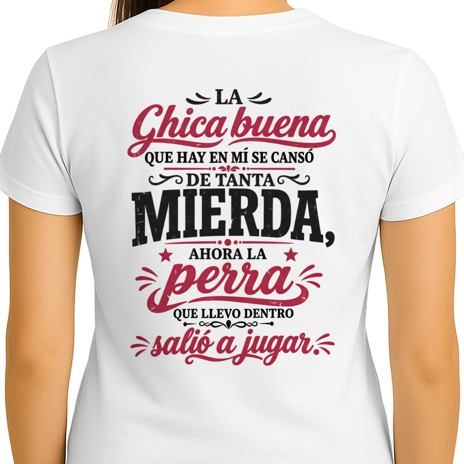 La chica buena se cansó – Camiseta de actitud y sarcasmo