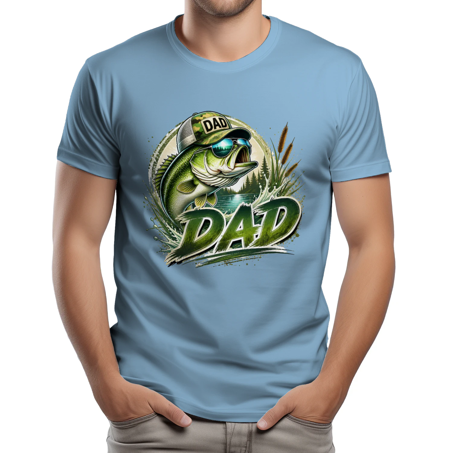 Fishing Dad Bass Outdoor Father Design