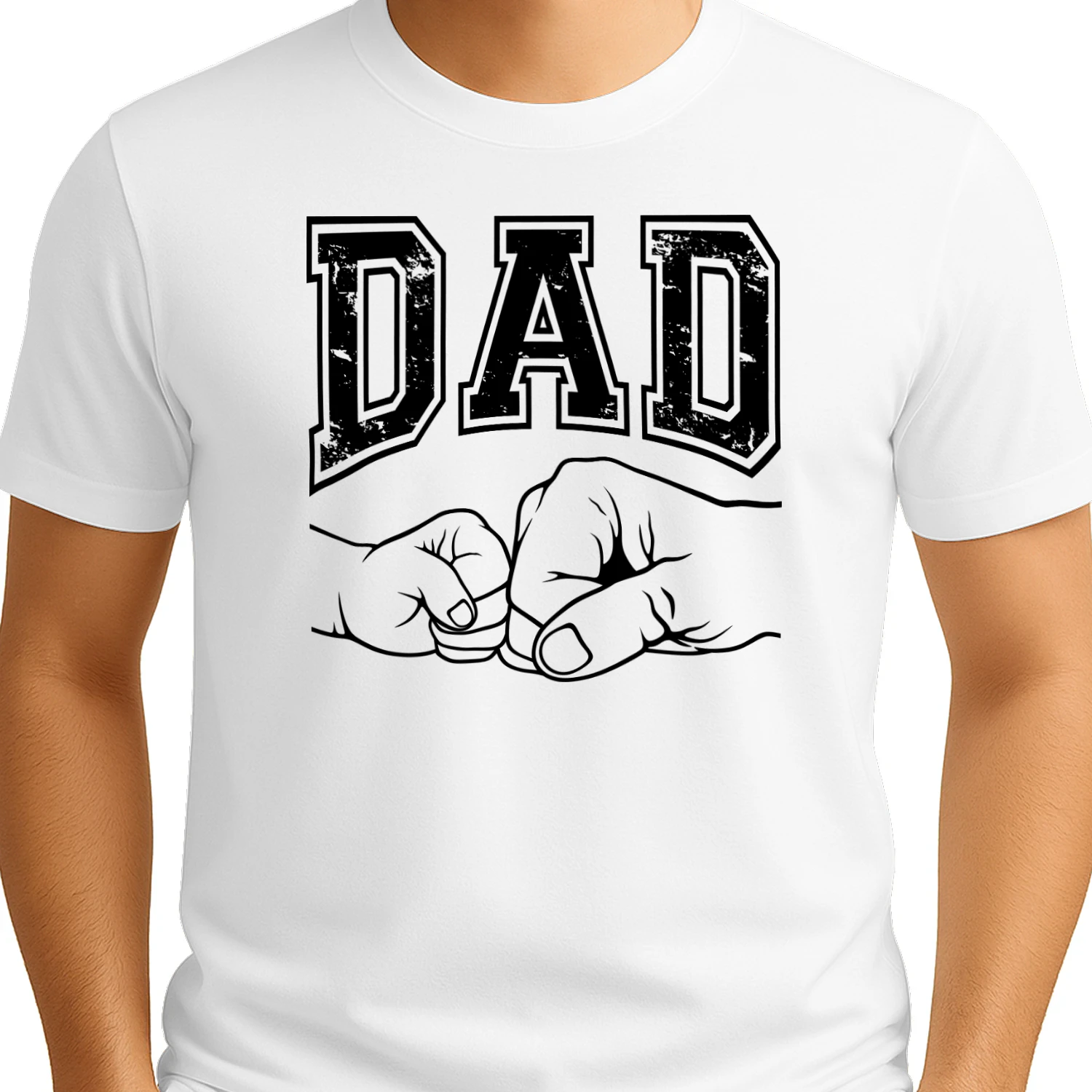 Dad Fist Bump Father Son Vintage Design