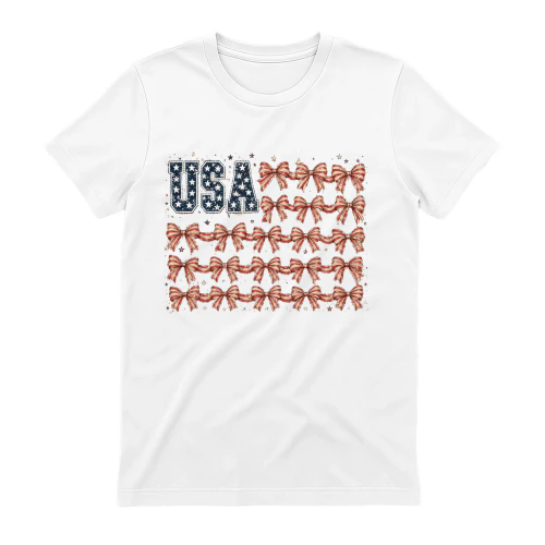 USA Patriotic Bow Flag