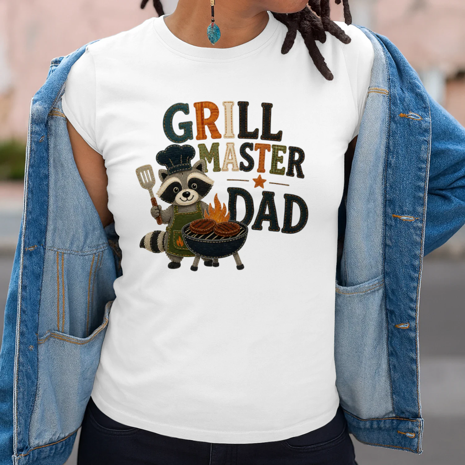 Grill Master Dad Raccoon BBQ
