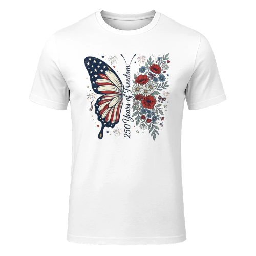 250 Years of Freedom Patriotic Butterfly