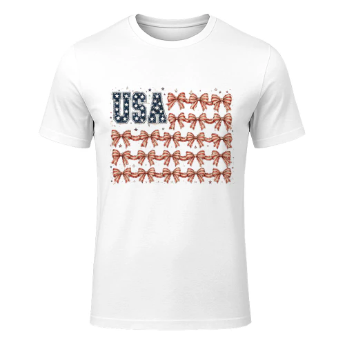 USA Patriotic Bow Flag