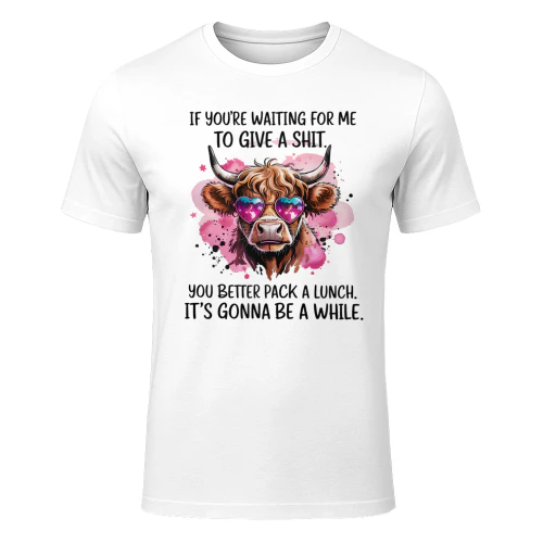 Funny Highland Cow Sarcastic Quote