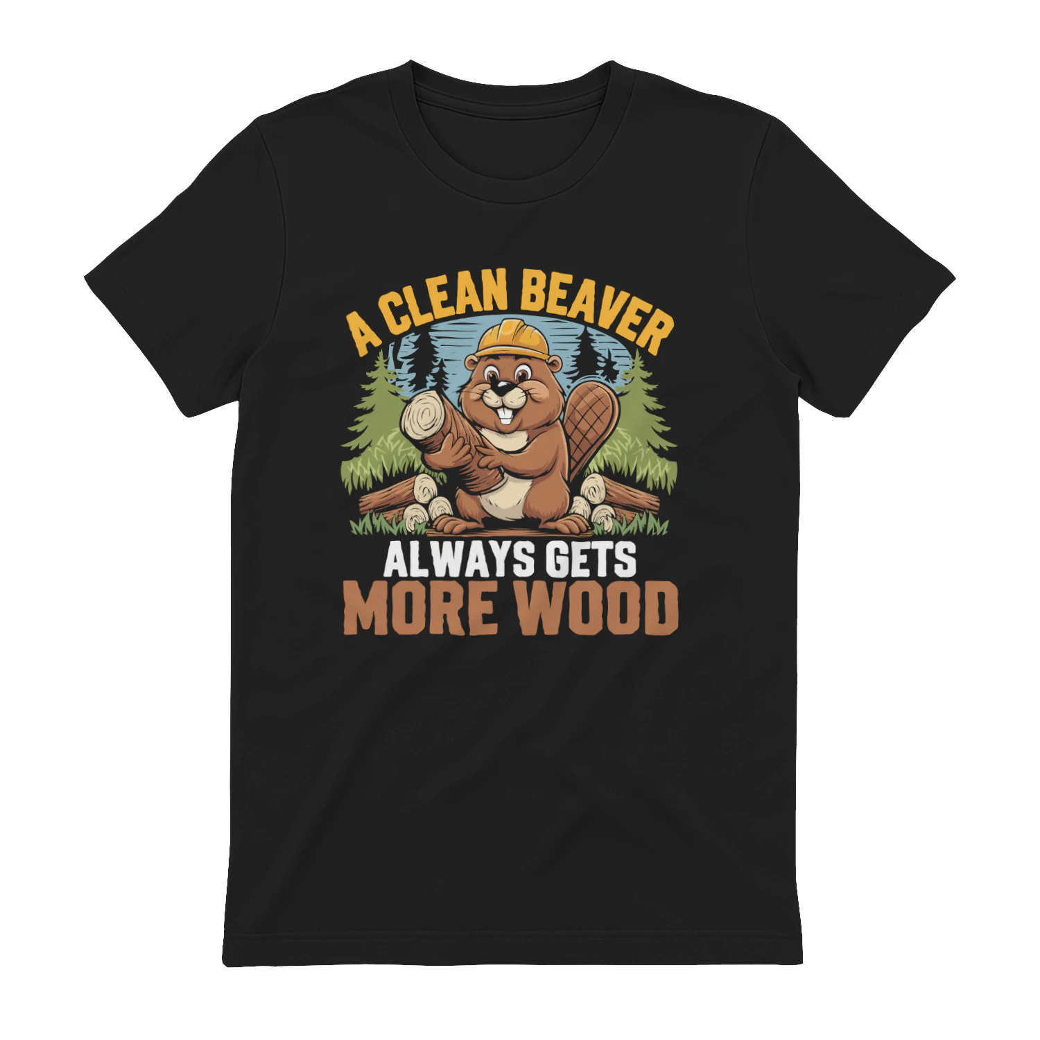 Save a Tree Eat a Beaver Funny Outdoor Design