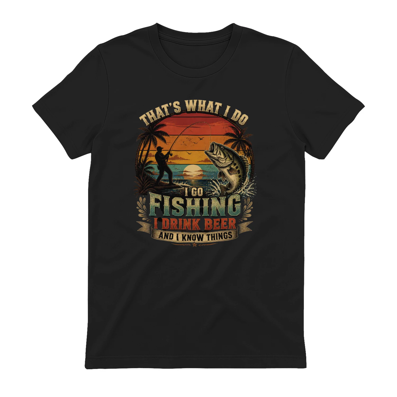That’s What I Do Fishing and Beer Funny Design