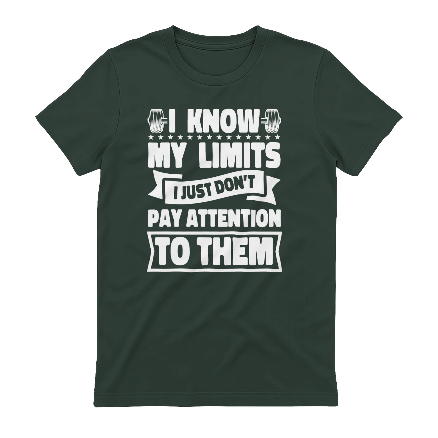 I Know My Limits Funny Weightlifting Quote