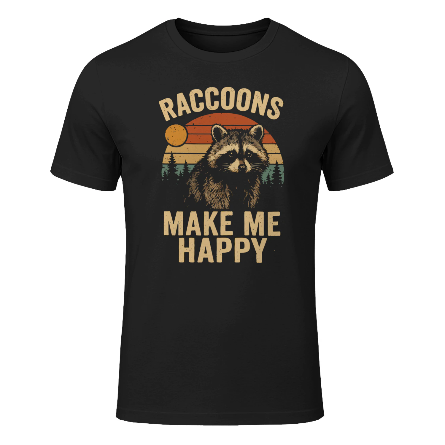 Raccoon Make Me Happy Vintage Shirt