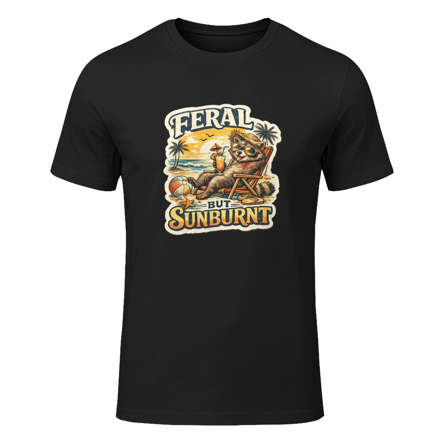 Feral But Sunburnt Raccoon Shirt