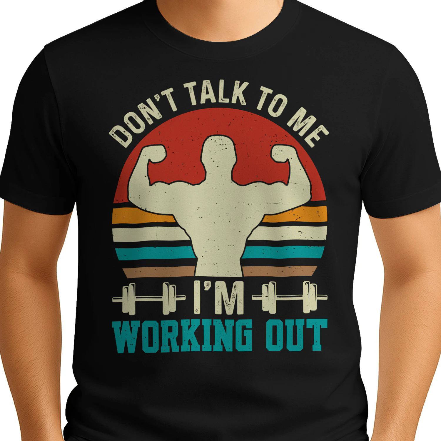 Don't Talk To Me I'm Working Out Vintage Gym T-Shirt