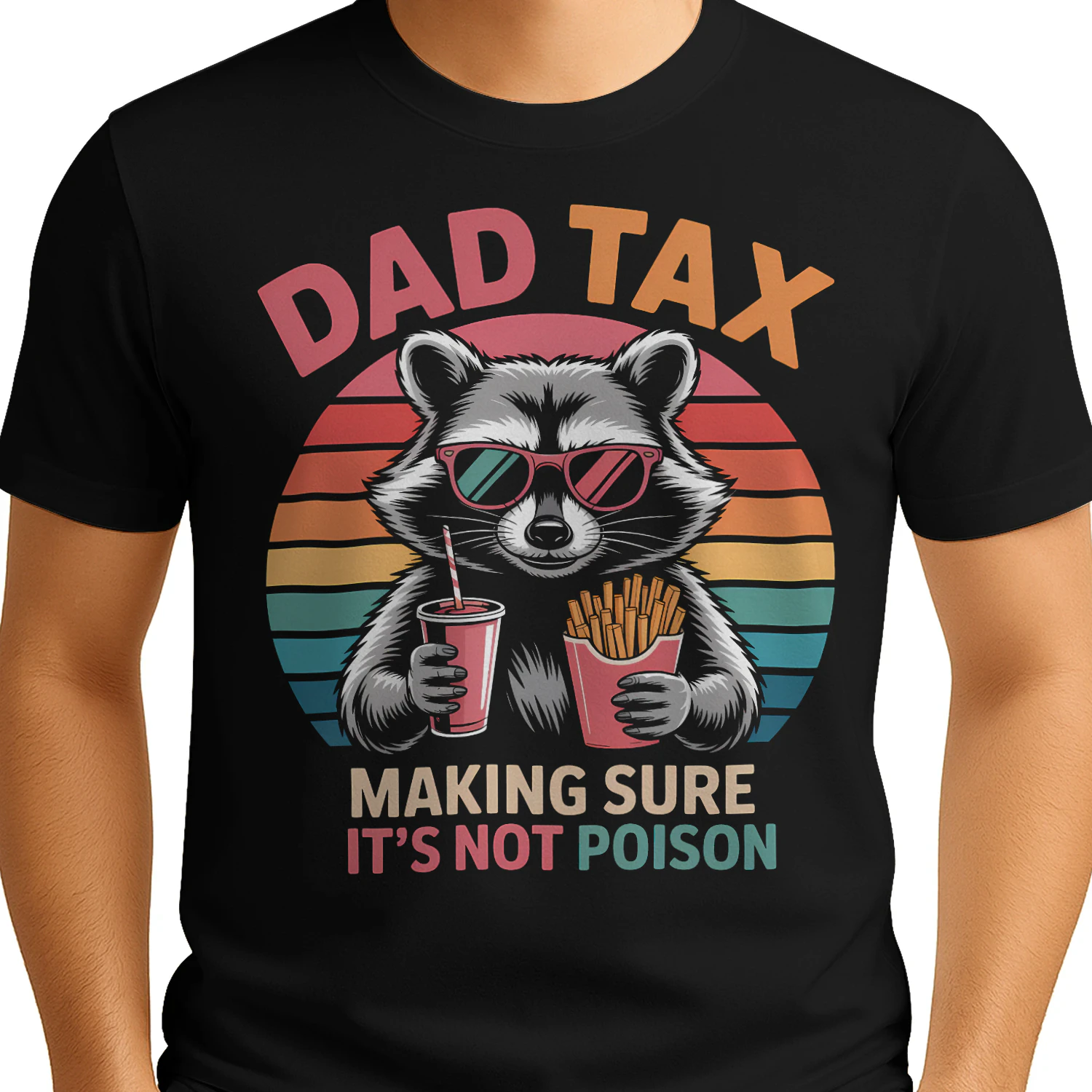 Dad Tax Raccoon Making Sure It Is Not Poison