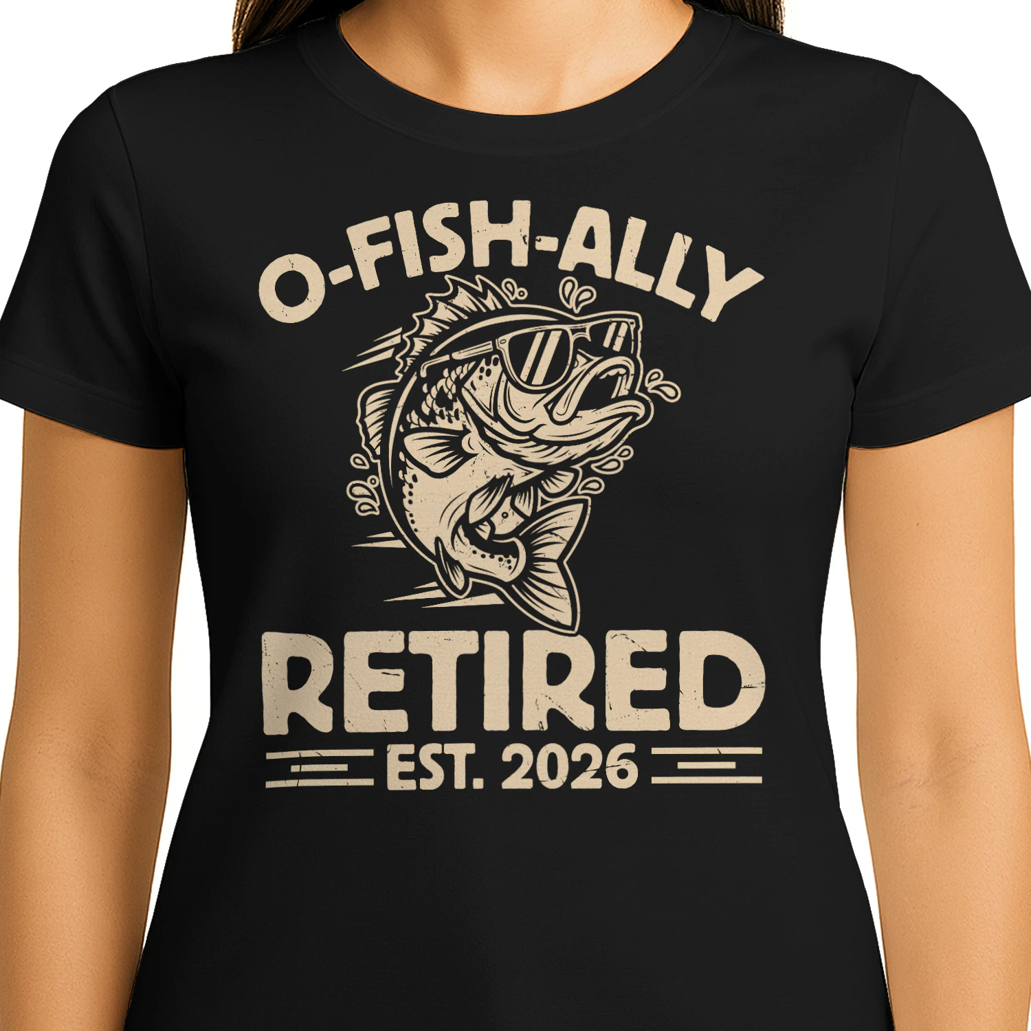 O-Fish-Ally Retired Est 2026 Funny Fishing Retirement Quote