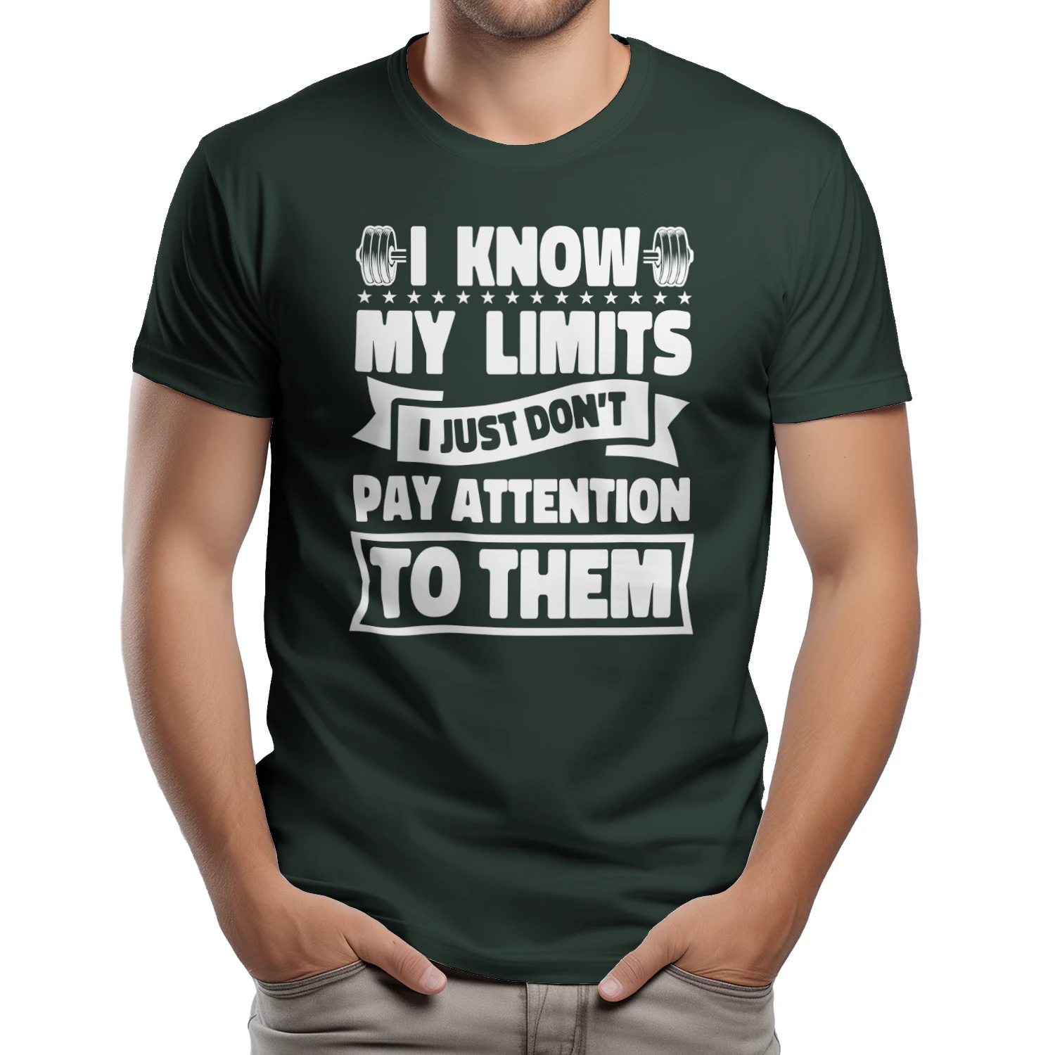 I Know My Limits Funny Weightlifting Quote