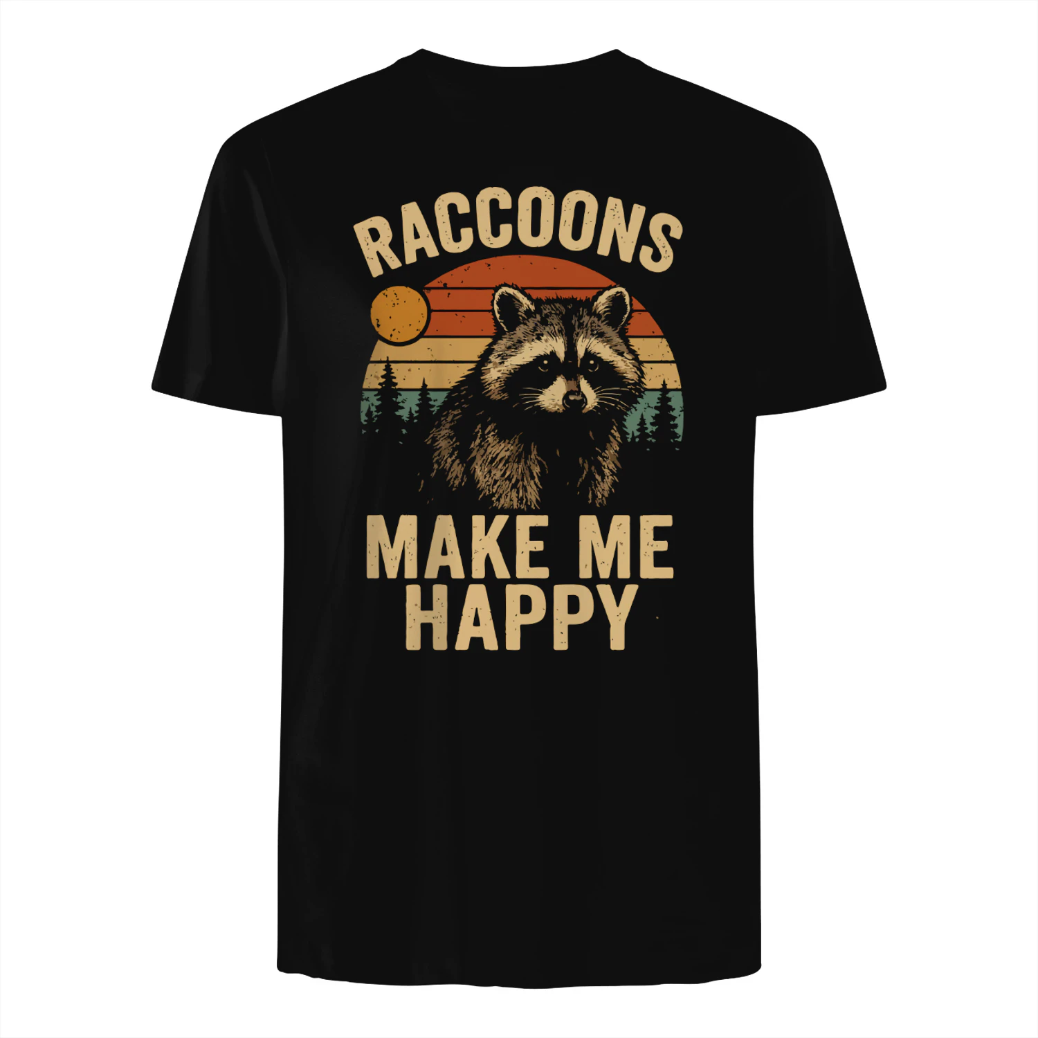Raccoon Make Me Happy Vintage Shirt