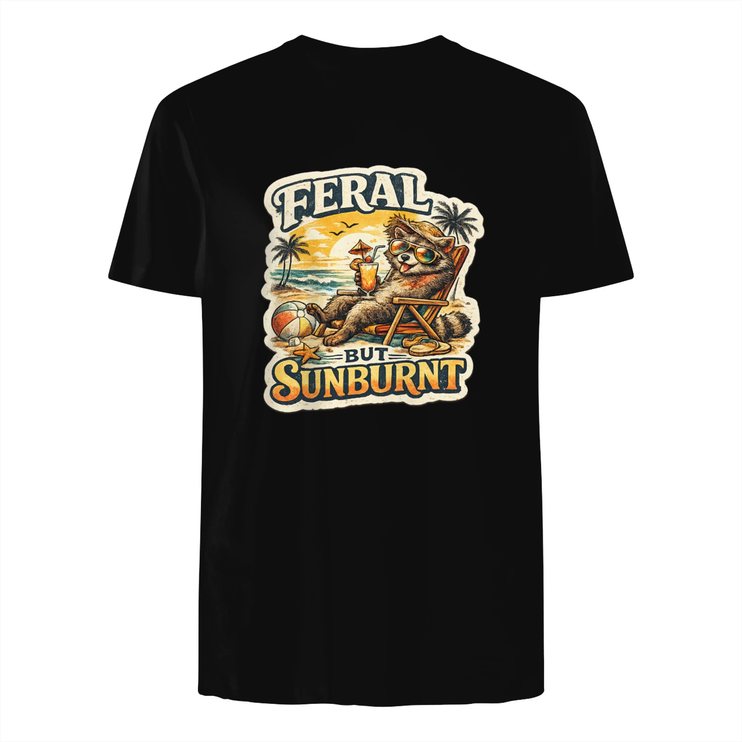 Feral But Sunburnt Raccoon Shirt