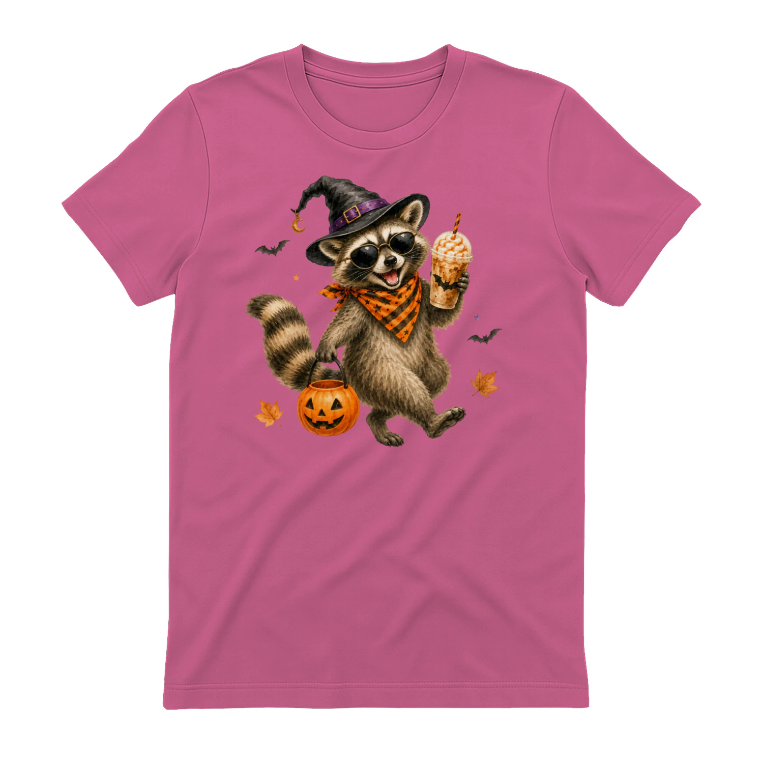 Halloween Raccoon Pumpkin Costume Shirt
