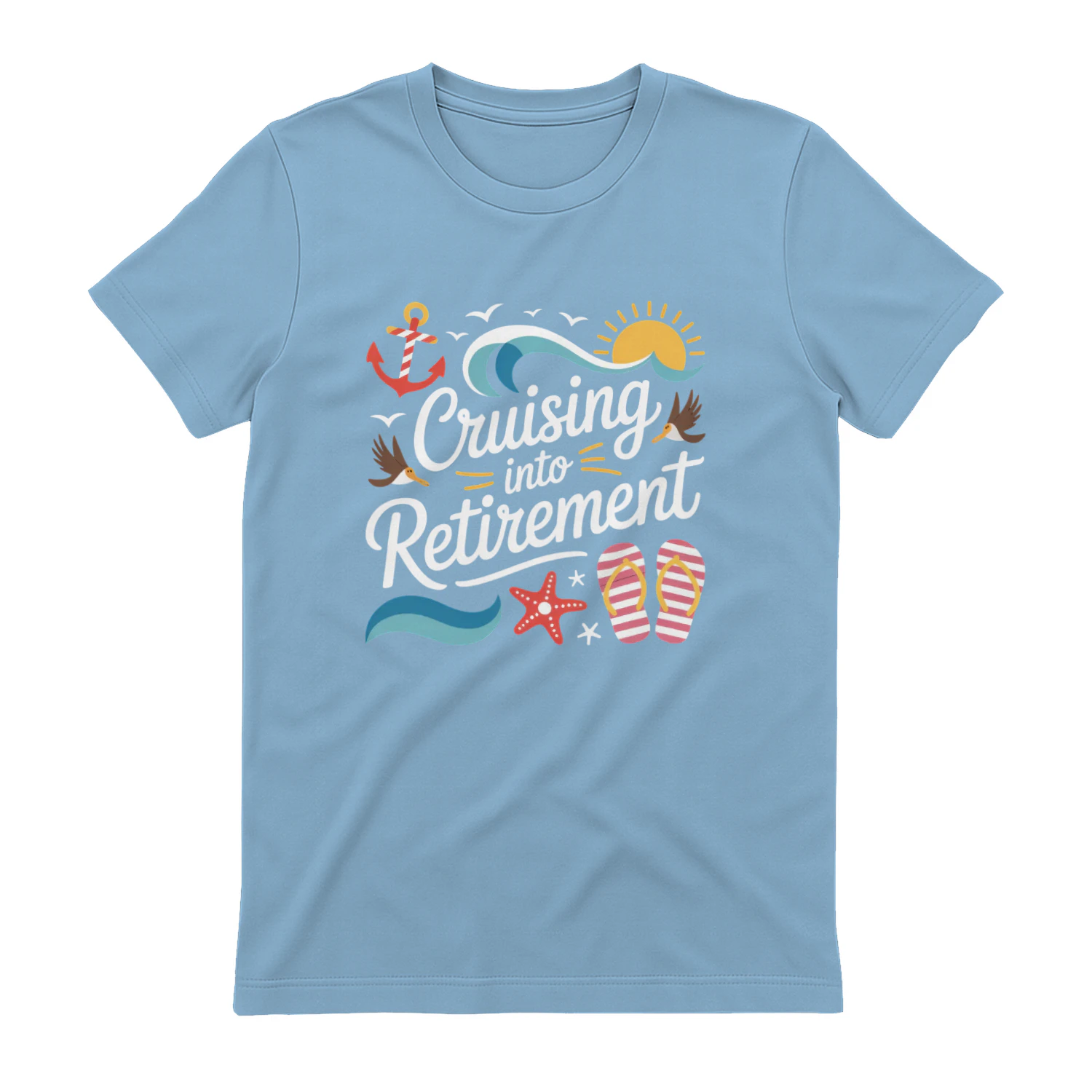 Cruising Into Retirement Nautical T-Shirt