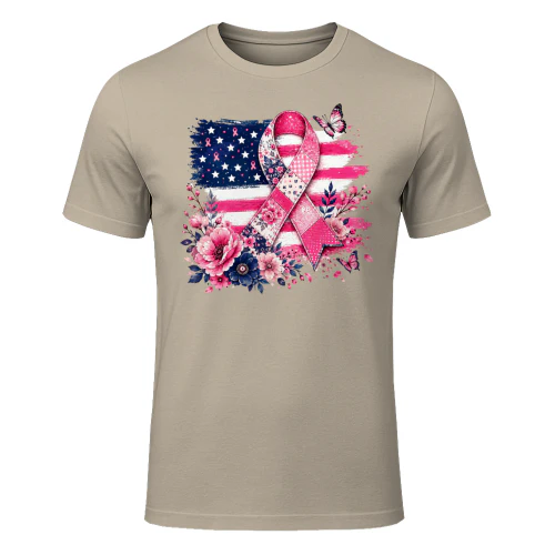 Patriotic Pink Ribbon Breast Cancer Awareness