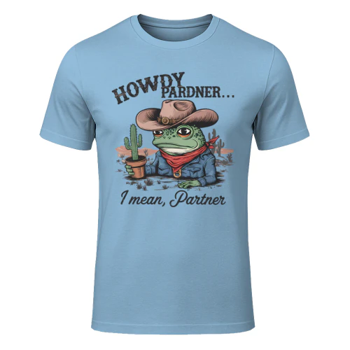 Howdy Partner Funny Cowboy Frog