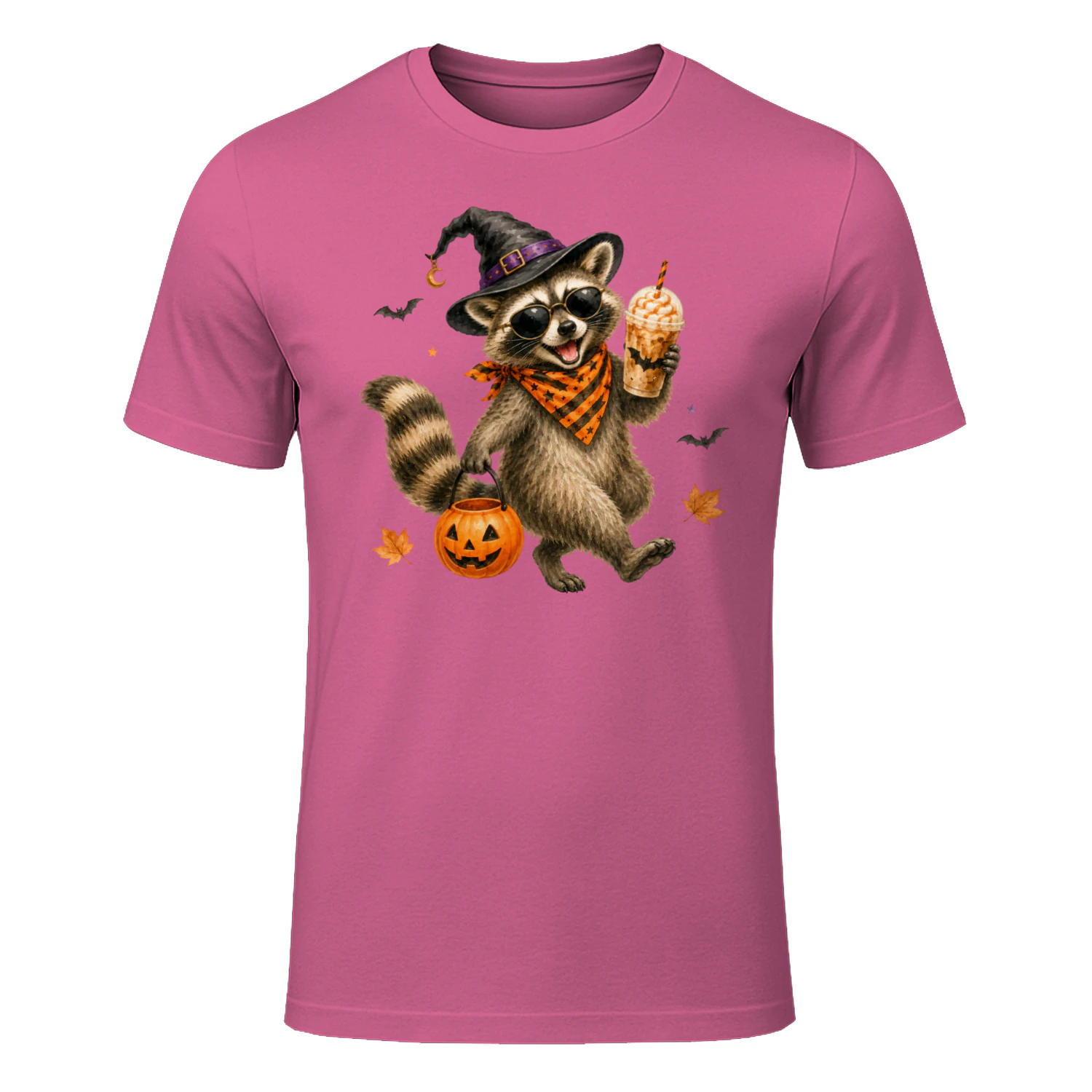Halloween Raccoon Pumpkin Costume Shirt