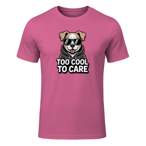Too Cool to Care Dog