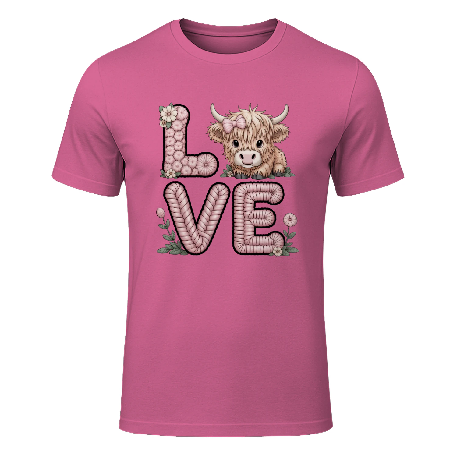 Cute Highland Cow Love Valentine Design