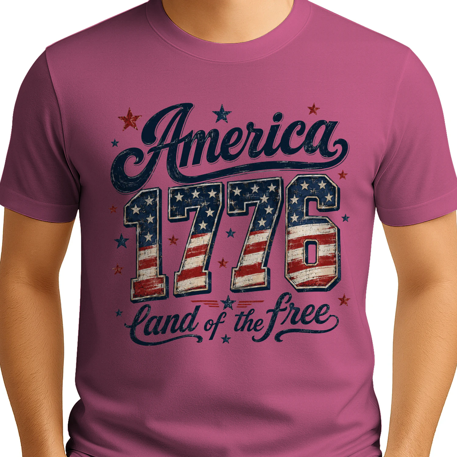 America 1776 Vintage Patriotic Design