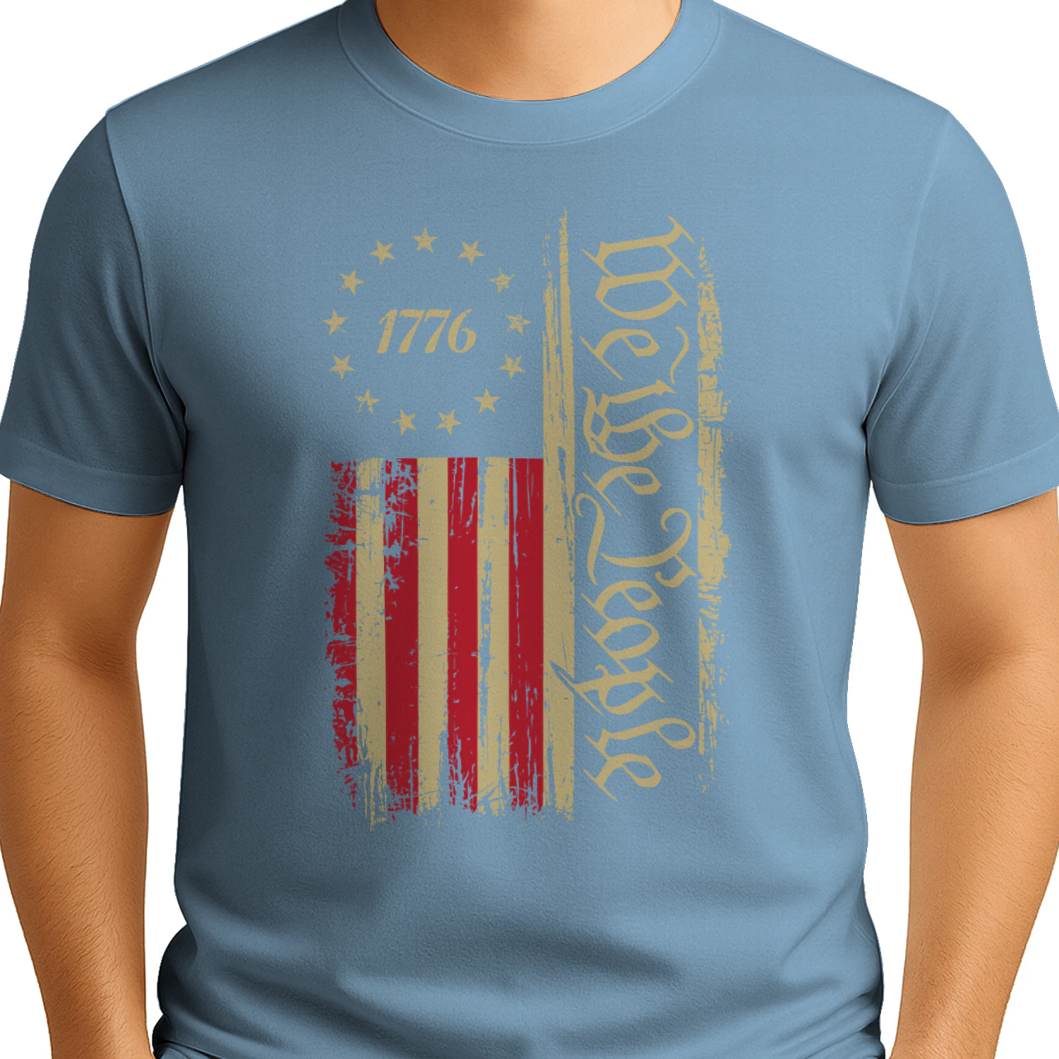 We the People 1776 Distressed Patriotic Flag