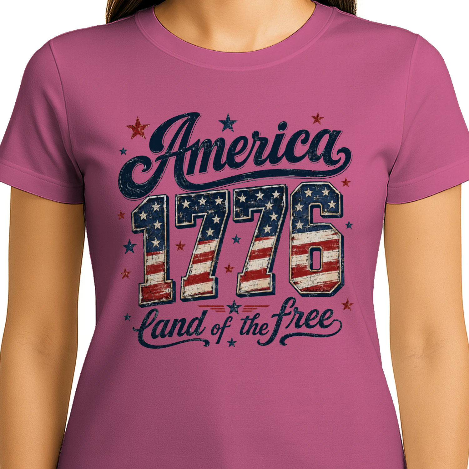 America 1776 Vintage Patriotic Design