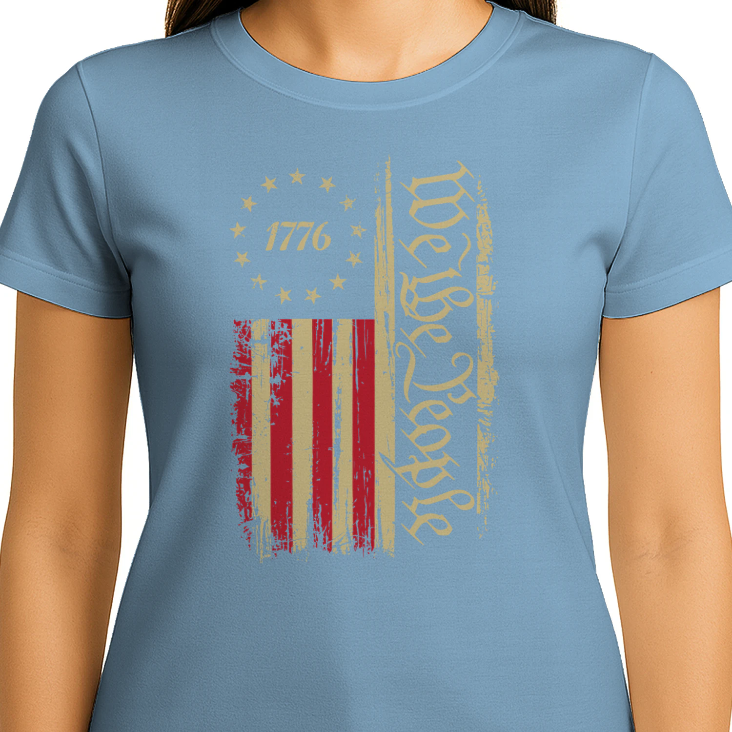 We the People 1776 Distressed Patriotic Flag