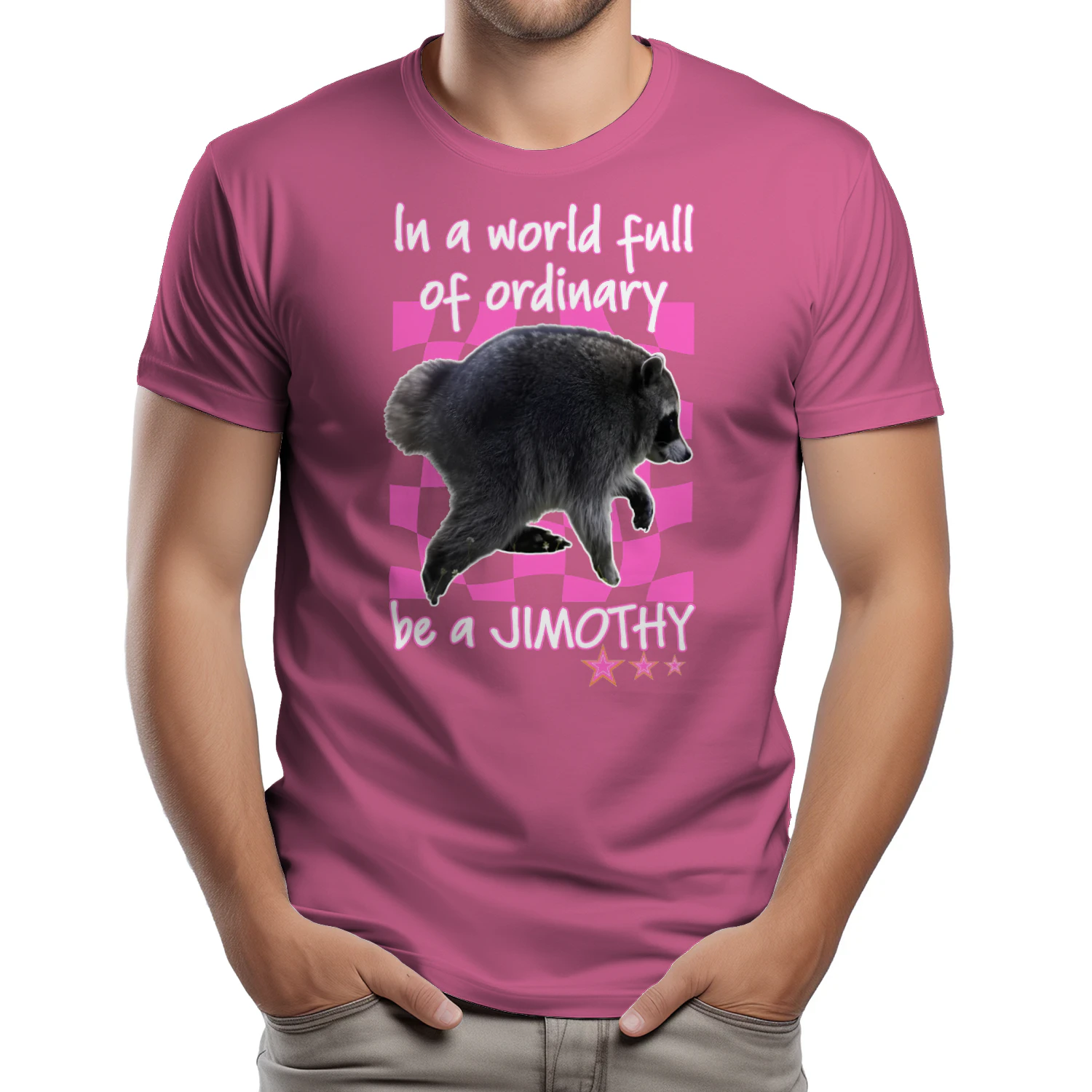 In A World Full Of Ordinary Be A Jimothy Raccoon Shirt