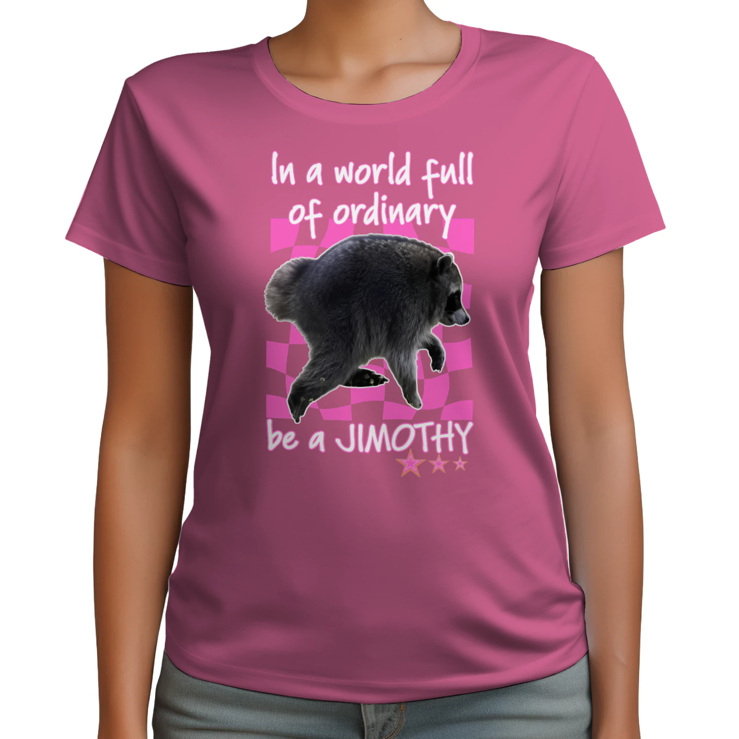 In A World Full Of Ordinary Be A Jimothy Raccoon Shirt