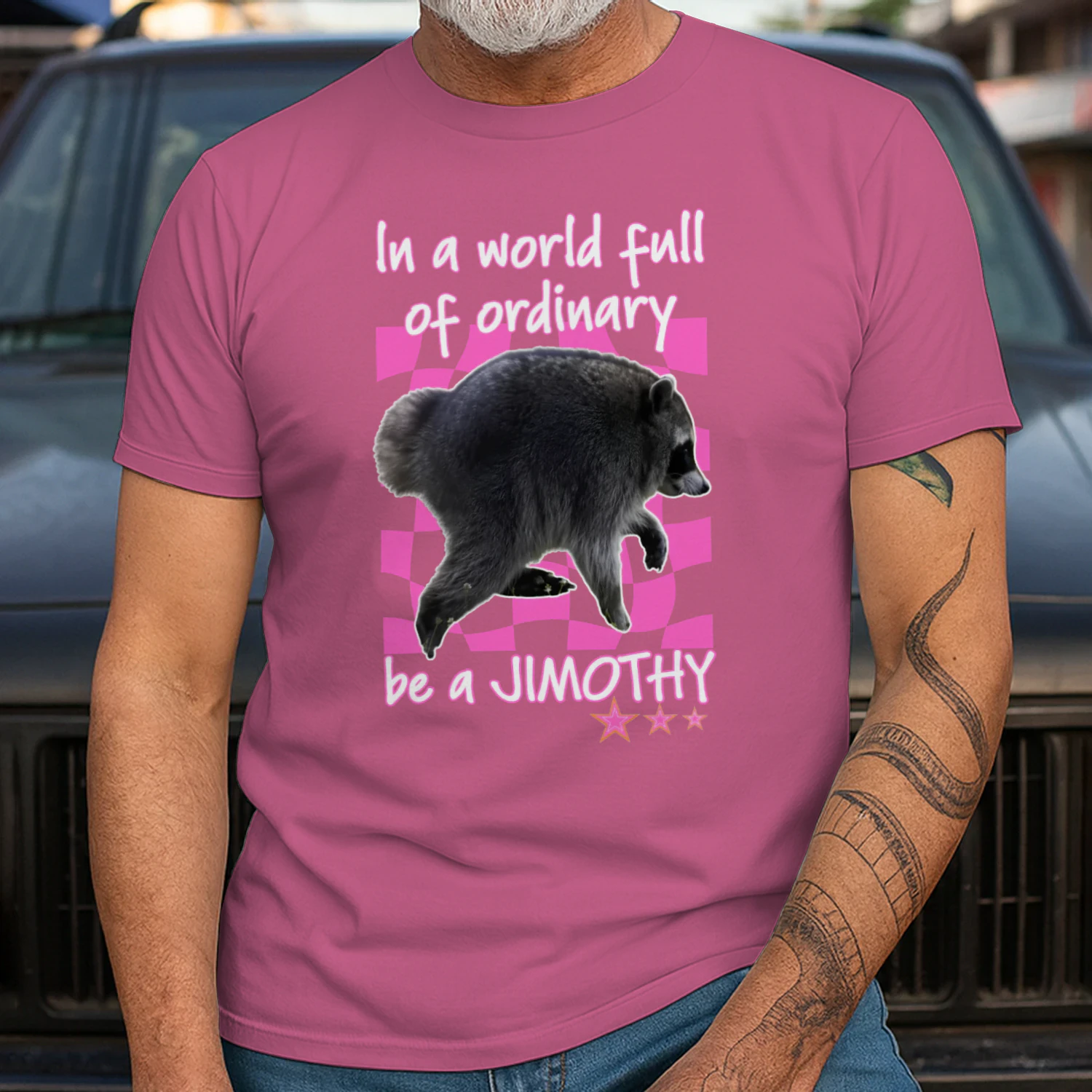 In A World Full Of Ordinary Be A Jimothy Raccoon Shirt