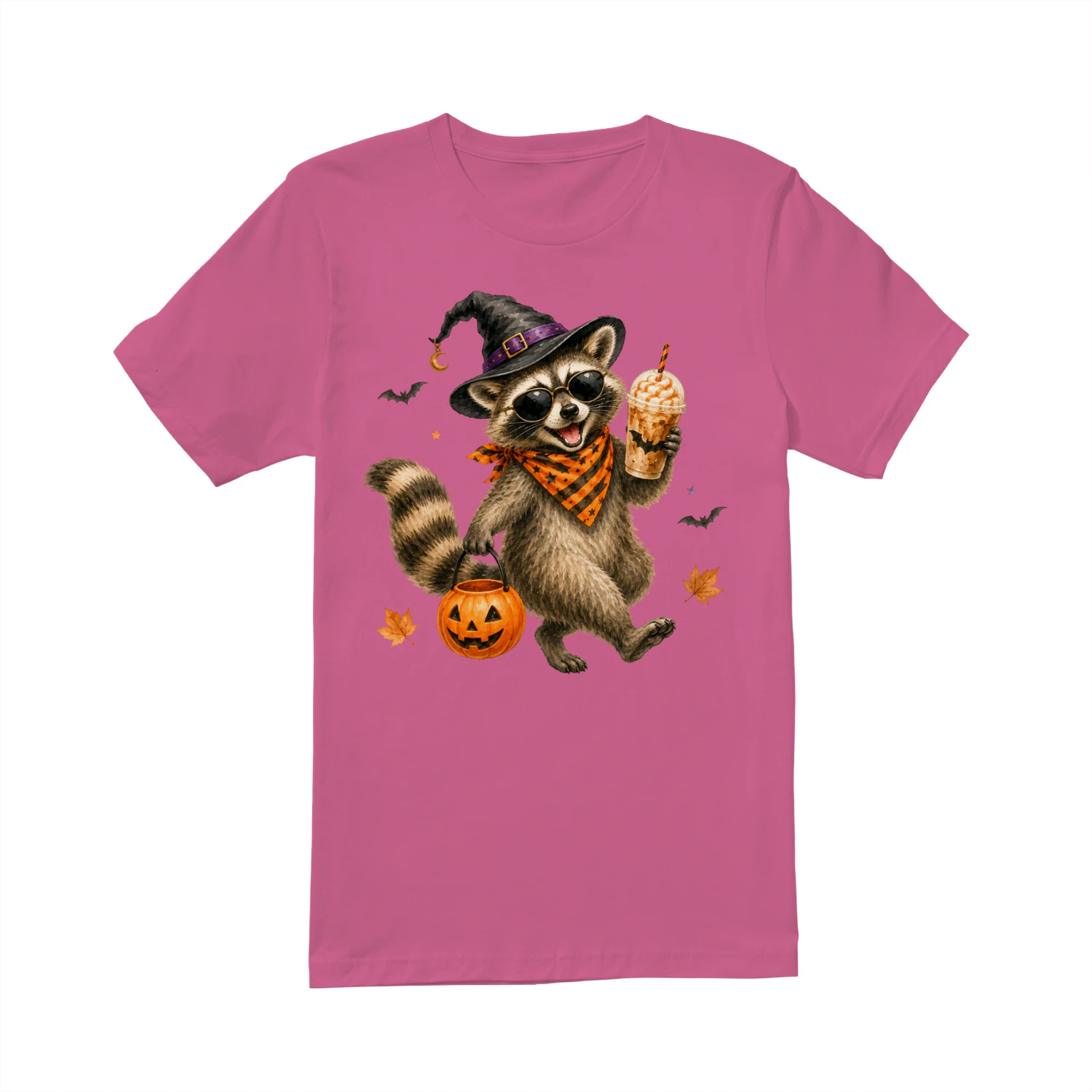 Halloween Raccoon Pumpkin Costume Shirt