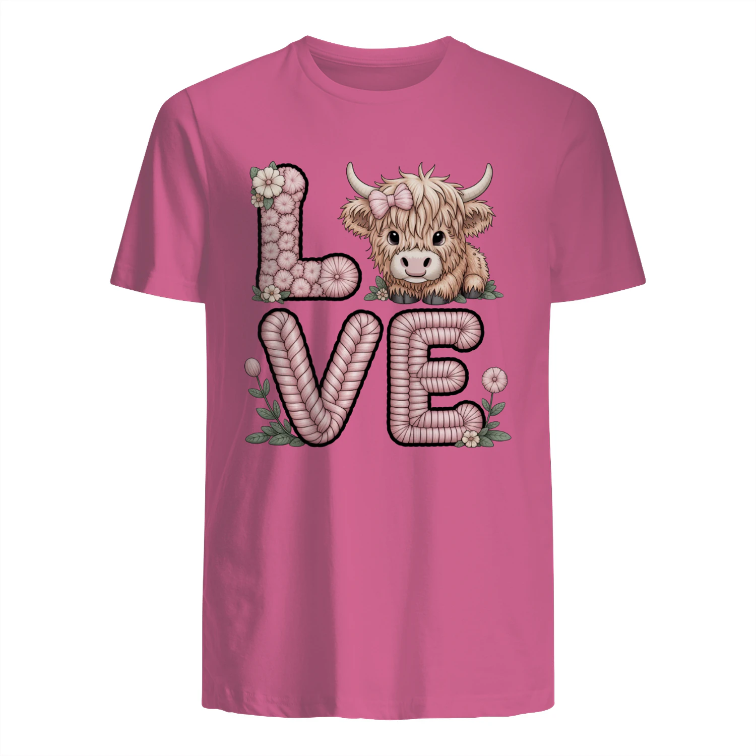 Cute Highland Cow Love Valentine Design