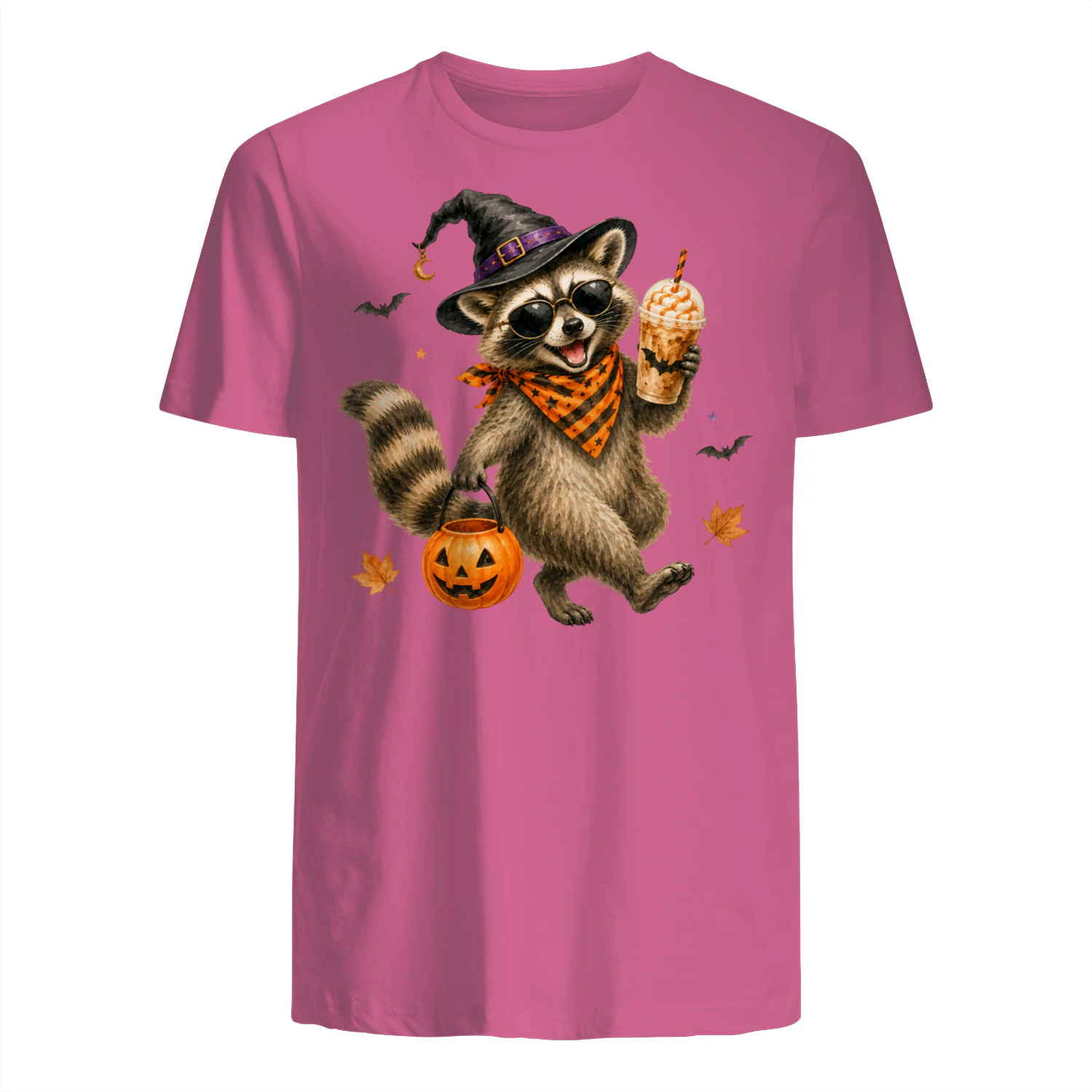Halloween Raccoon Pumpkin Costume Shirt