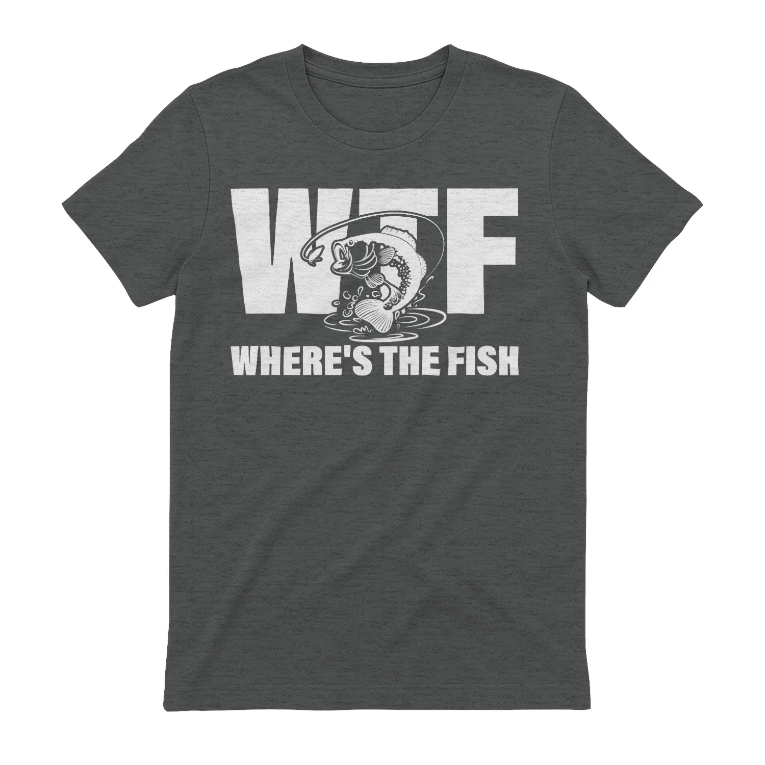 WTF Where’s The Fish Funny Fishing Design