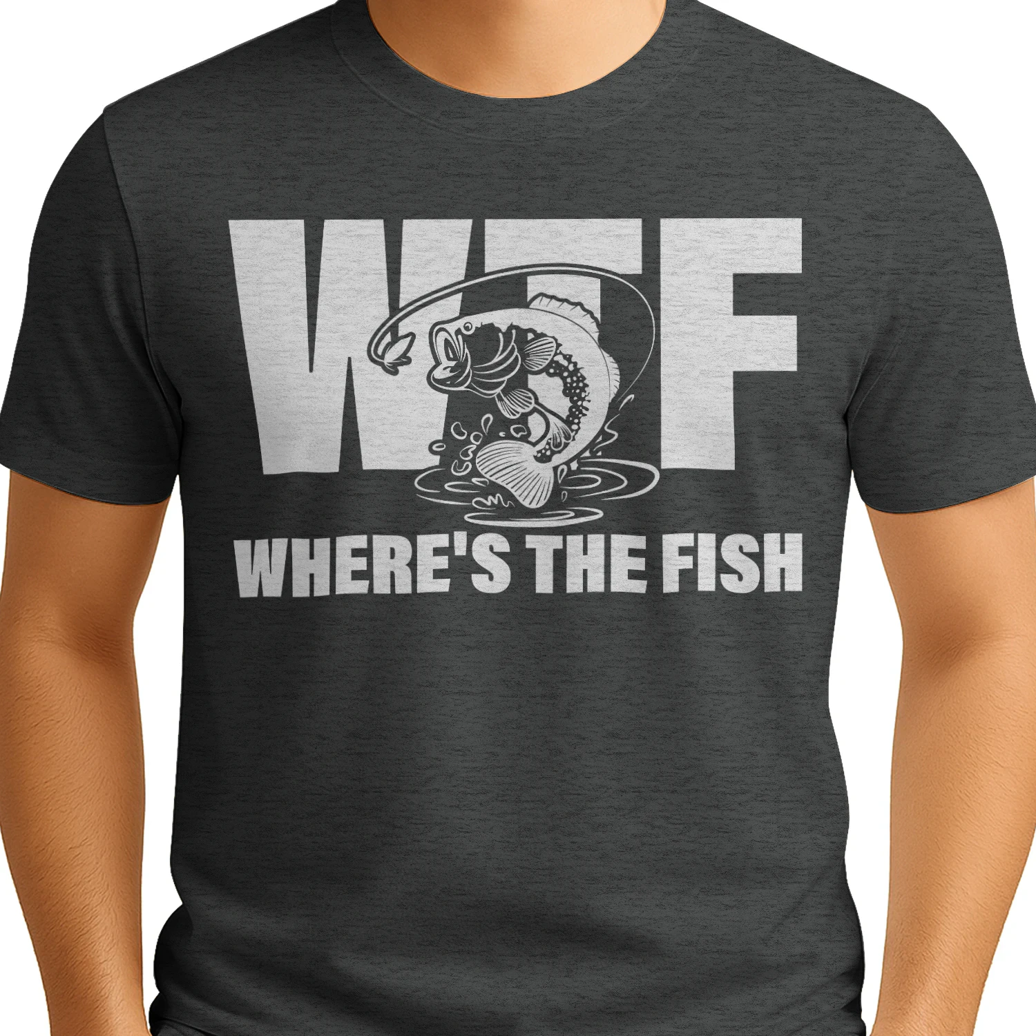 WTF Where’s The Fish Funny Fishing Design