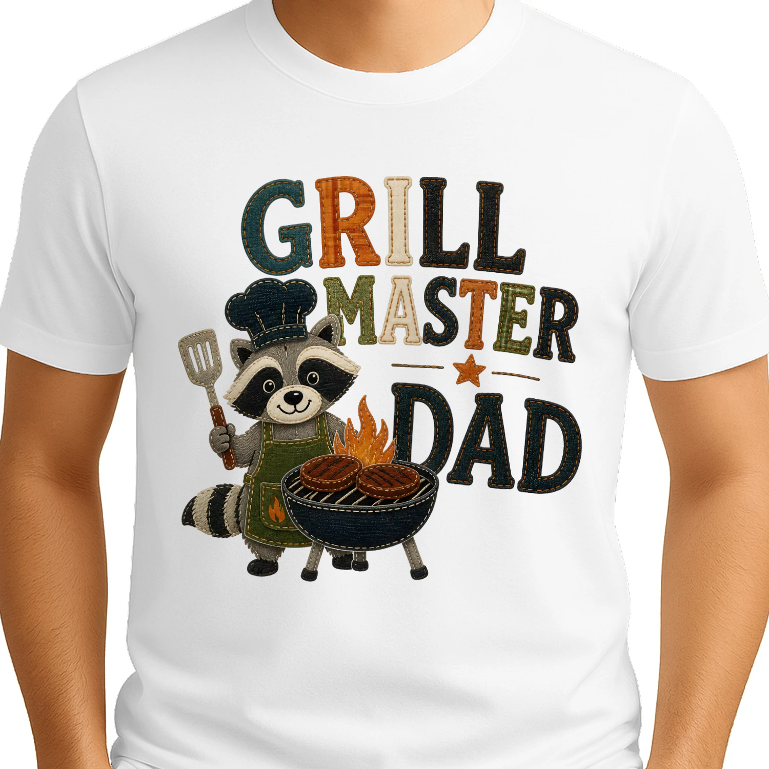 Grill Master Dad Raccoon BBQ